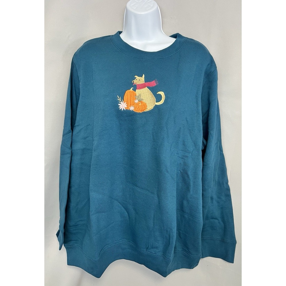National Sweatshirt Women's Blue Autumn Sz 2X New
